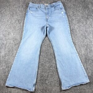 Levis Premium 70s High Flare Jeans Womens‎ 32 Light Wash High Rise Denim